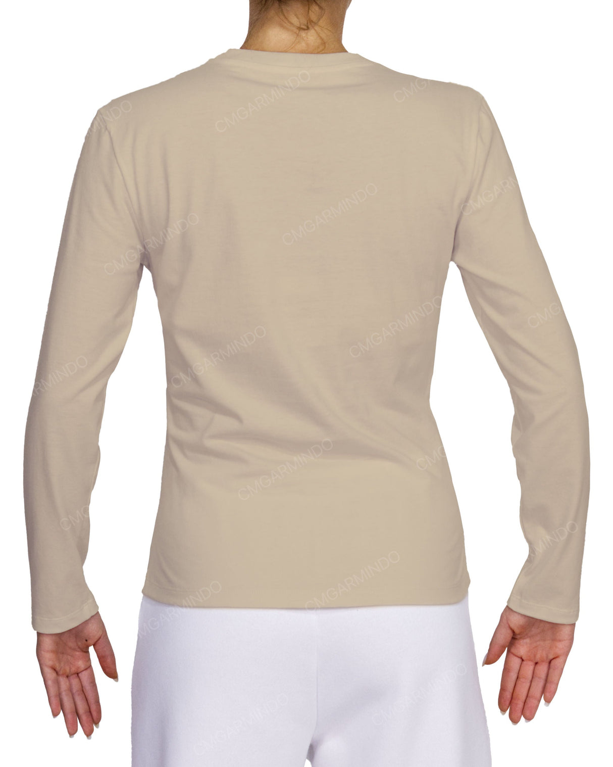 Fitted Long Sleeve Crew Neck T-Shirt