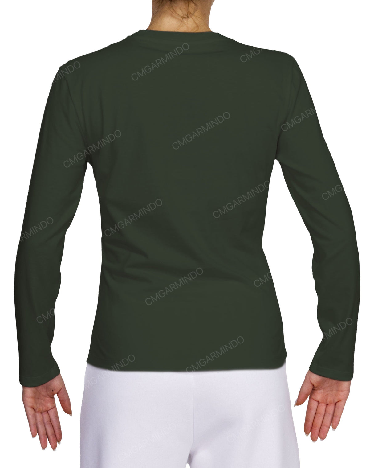 Fitted Long Sleeve Crew Neck T-Shirt