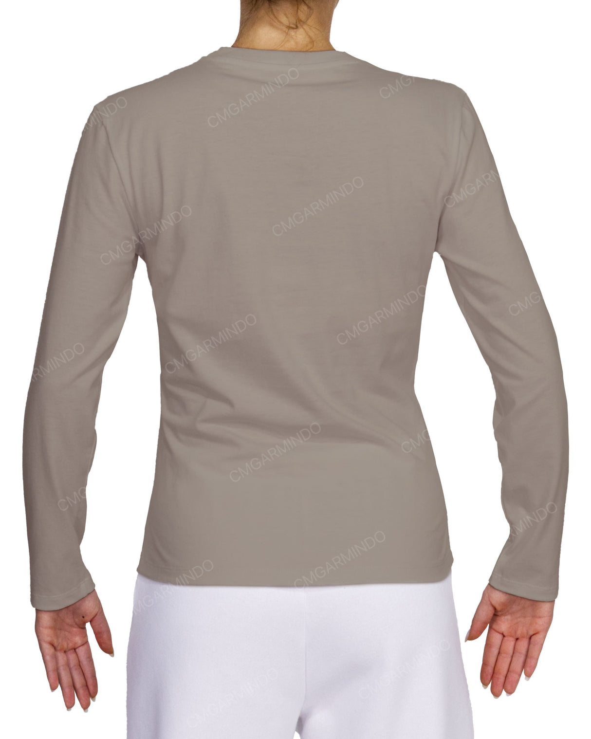 Fitted Long Sleeve Crew Neck T-Shirt