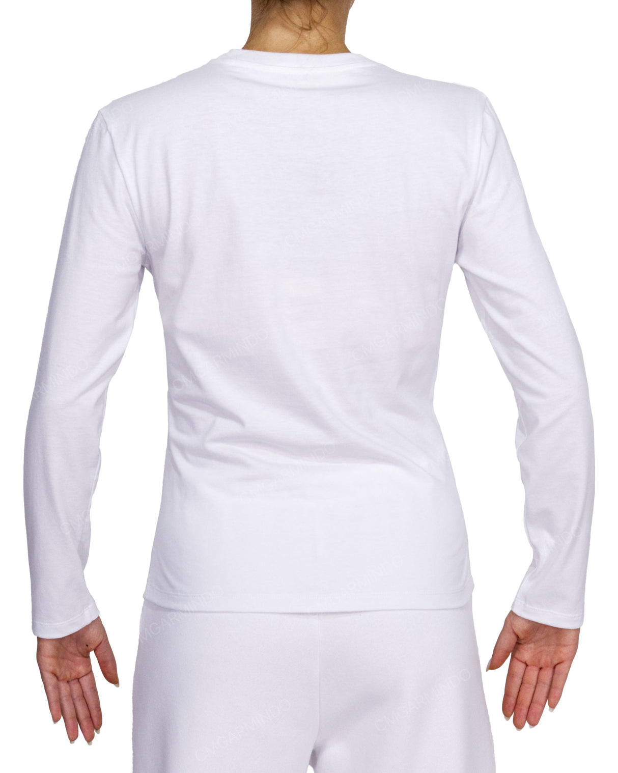 Fitted Long Sleeve Crew Neck T-Shirt