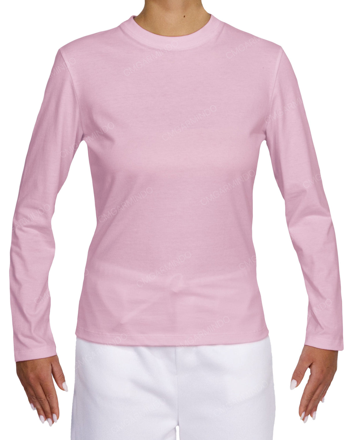 Fitted Long Sleeve Crew Neck T-Shirt