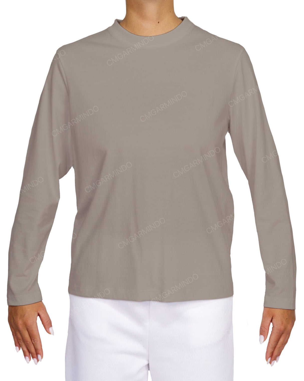 Relaxed Long Sleeve Crew Neck T-Shirt