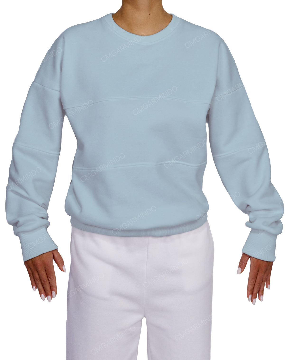 Oversized Drop Shoulder Panel Sweatshirt