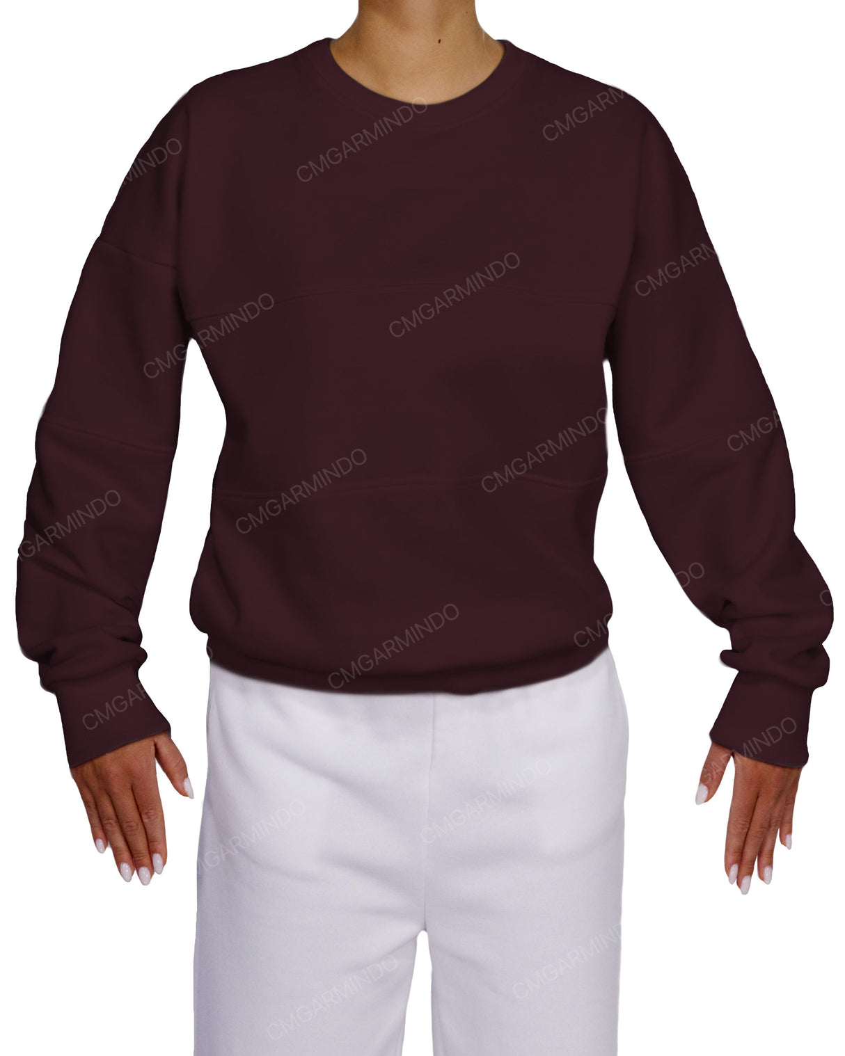 Oversized Drop Shoulder Panel Sweatshirt