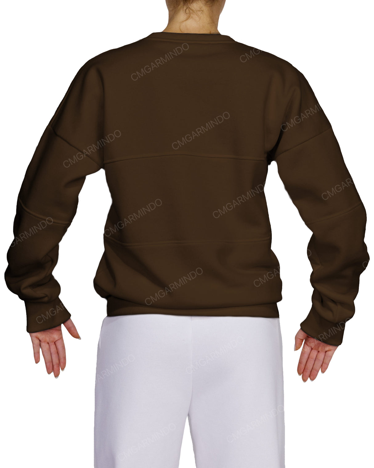 Oversized Drop Shoulder Panel Sweatshirt