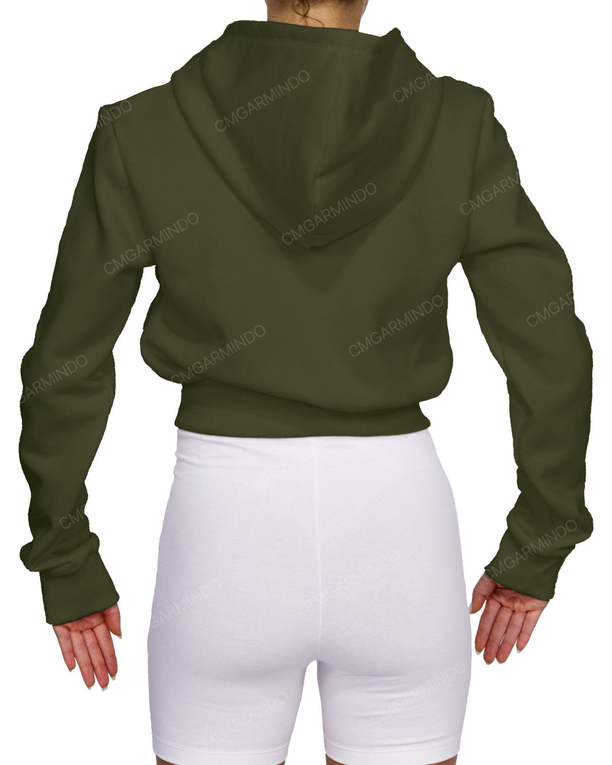 Zip-Up Crop Hoodie