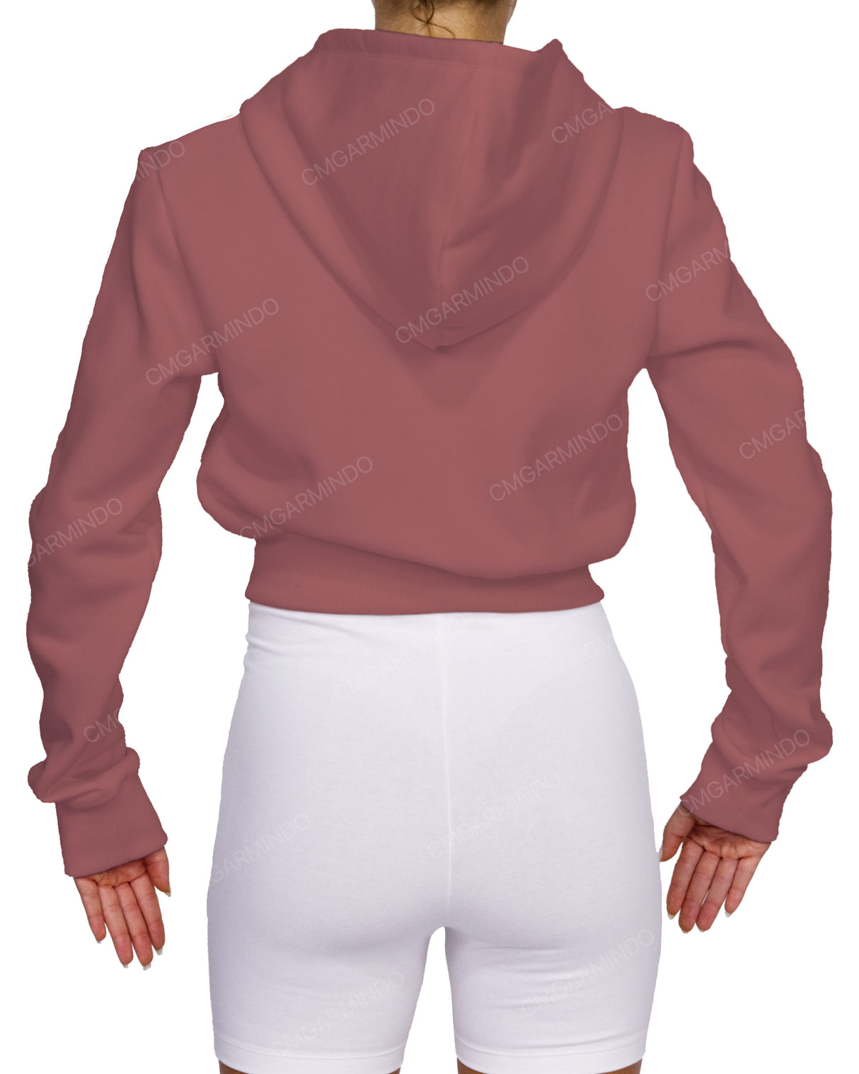 Zip-Up Crop Hoodie