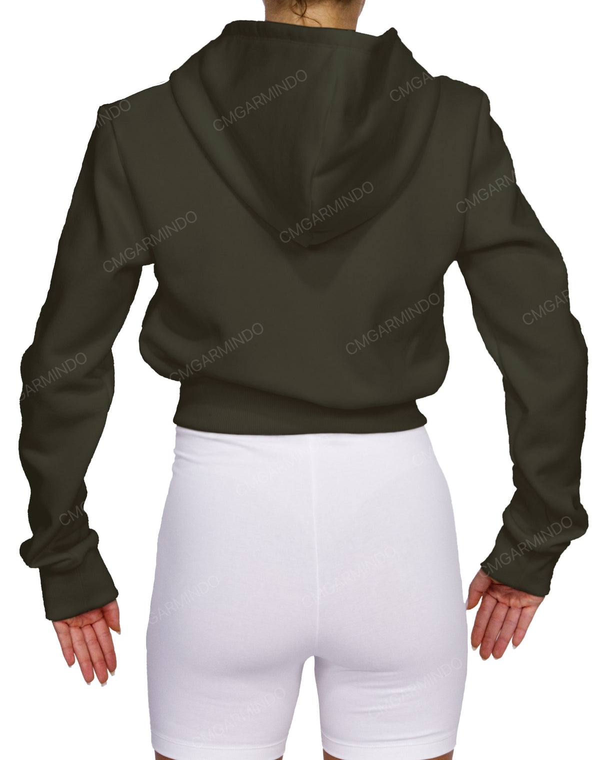 Zip-Up Crop Hoodie
