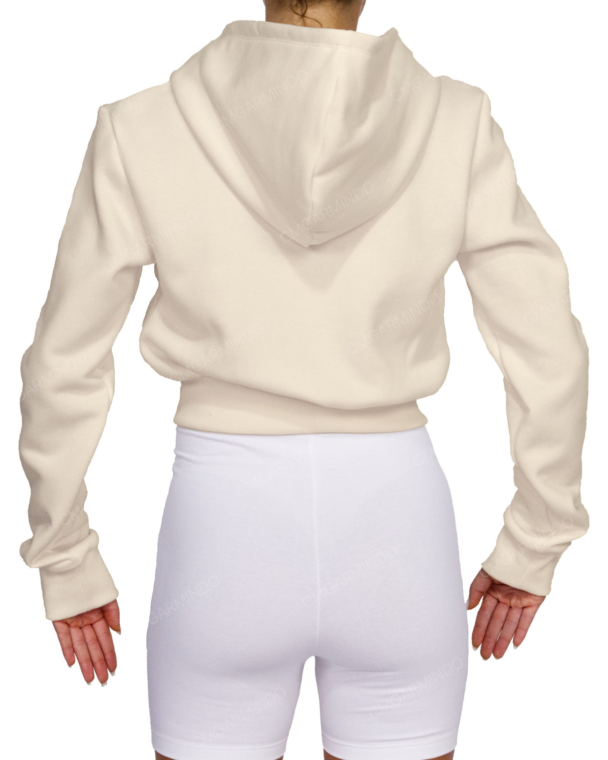 Zip-Up Crop Hoodie