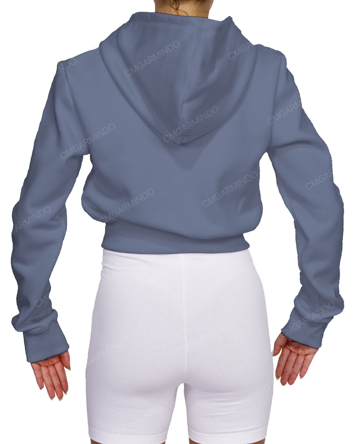 Zip-Up Crop Hoodie
