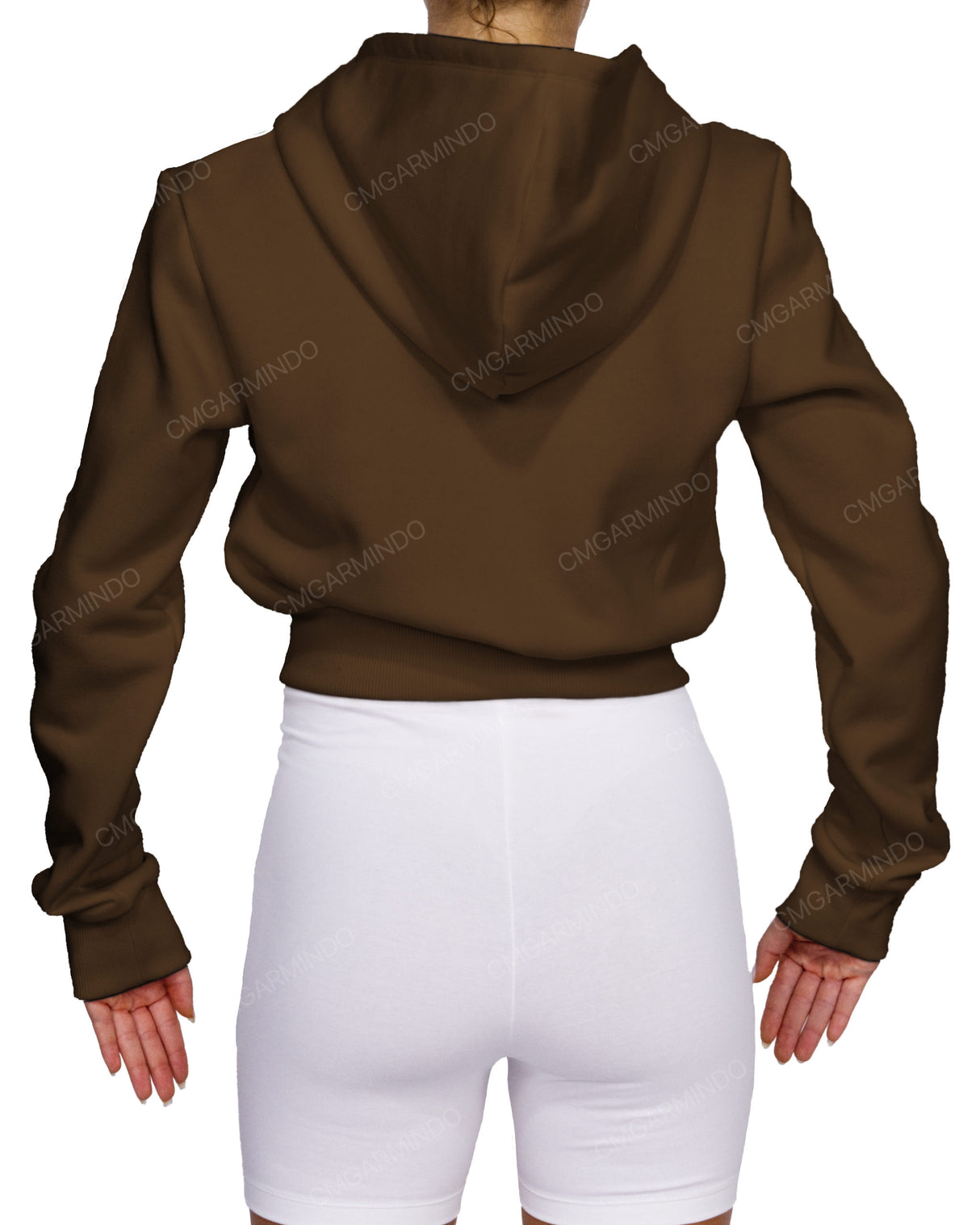 Zip-Up Crop Hoodie