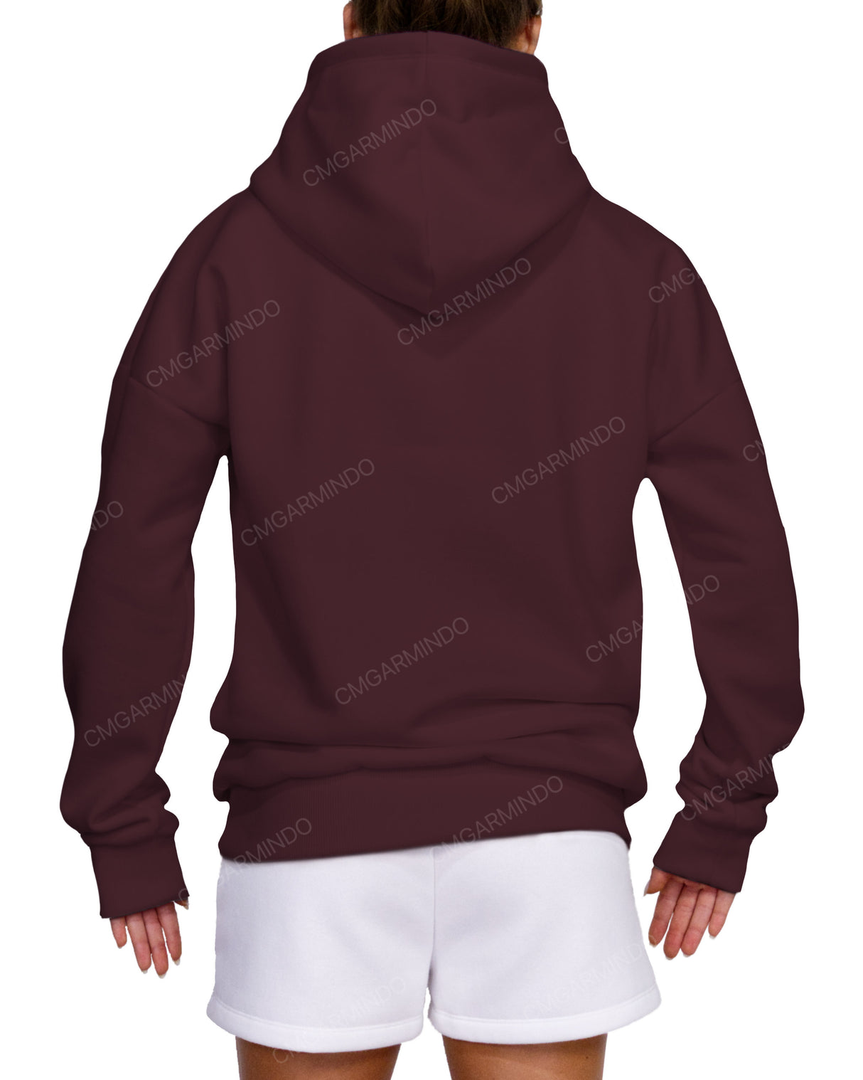 Oversized Wrap Hood Drop Shoulder Hoodie
