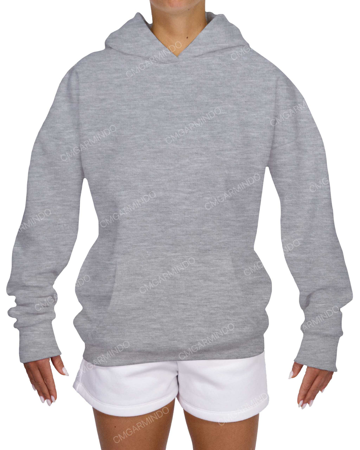 Oversized Wrap Hood Drop Shoulder Hoodie