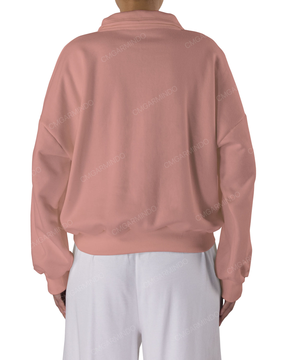 High Neck Multipanel Sweatshirt