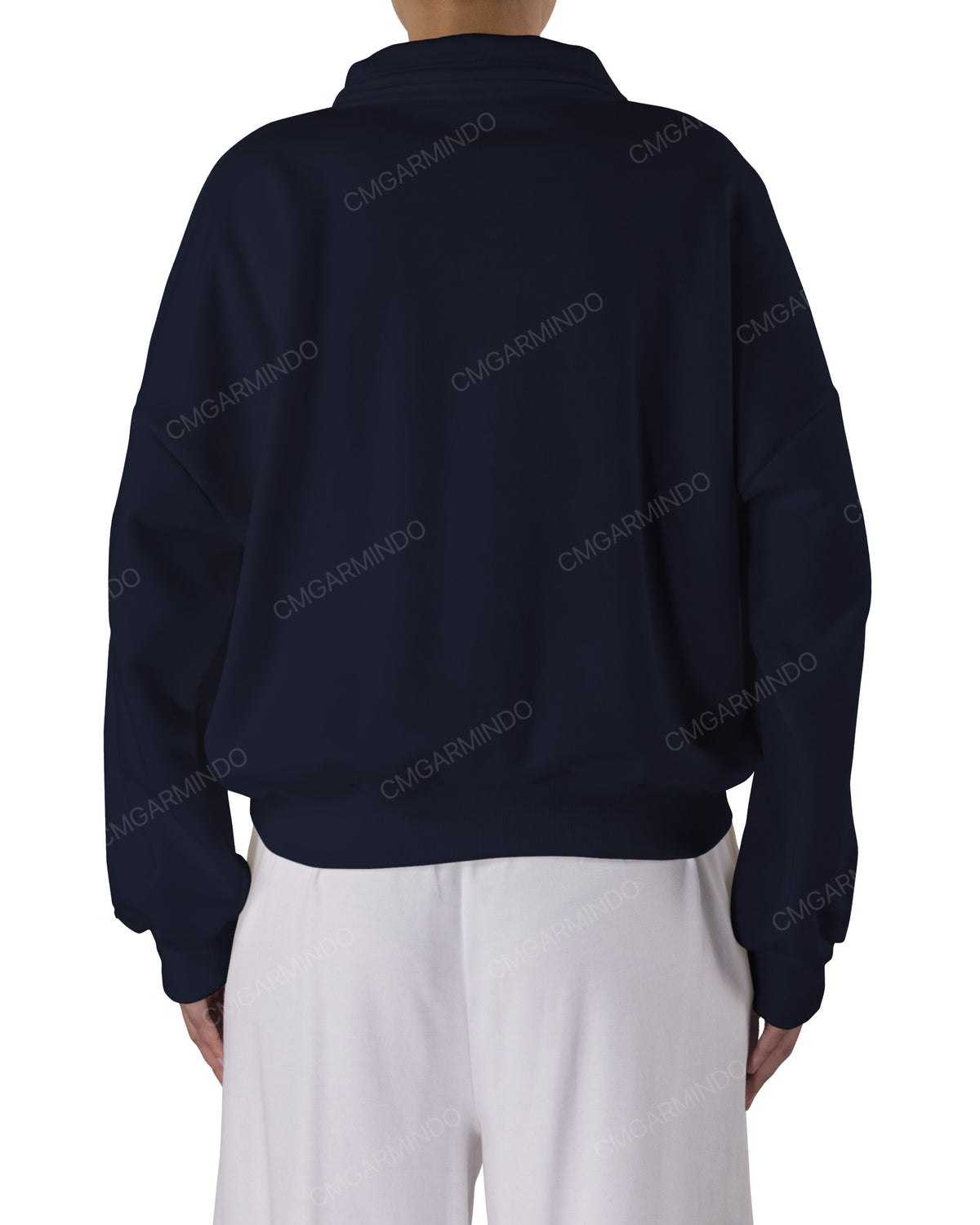 High Neck Multipanel Sweatshirt