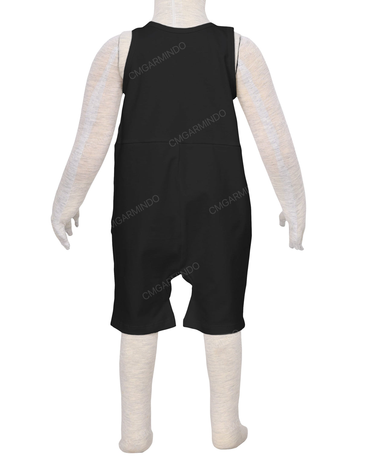 Button Overall Romper