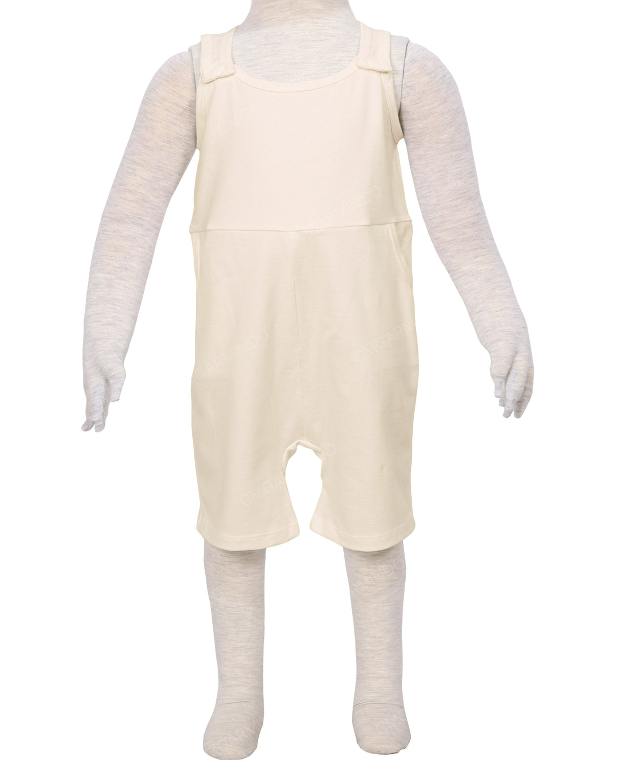 Button Overall Romper