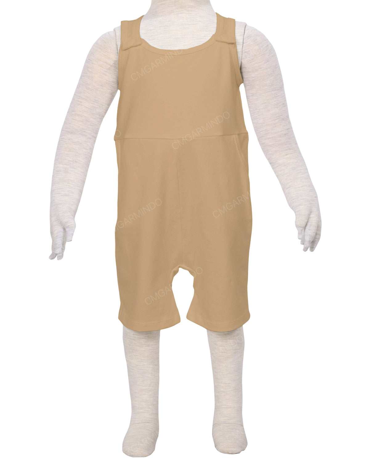 Button Overall Romper