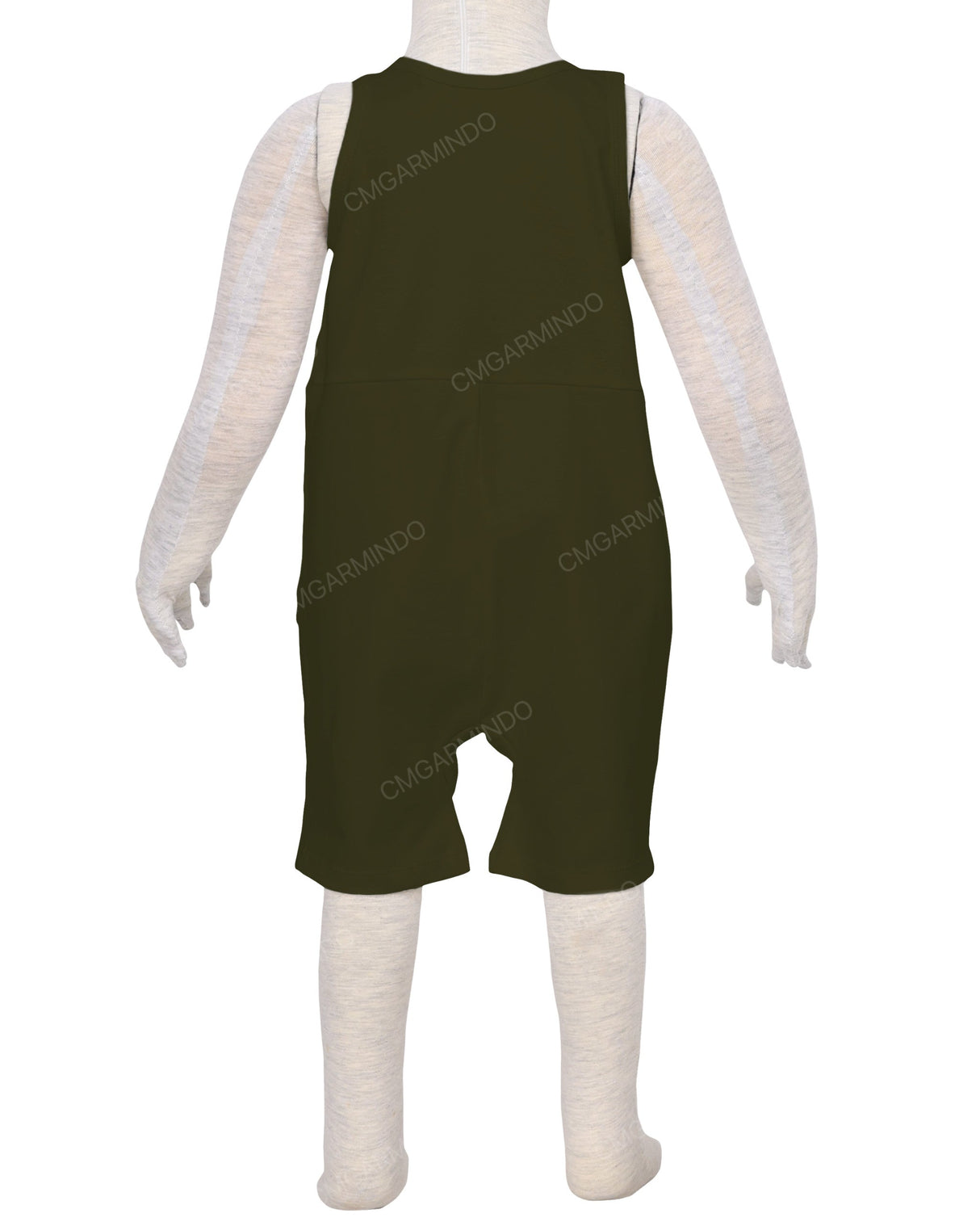 Button Overall Romper