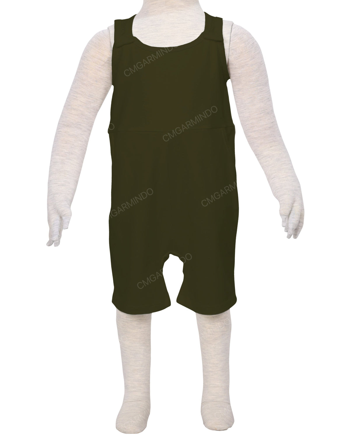 Button Overall Romper