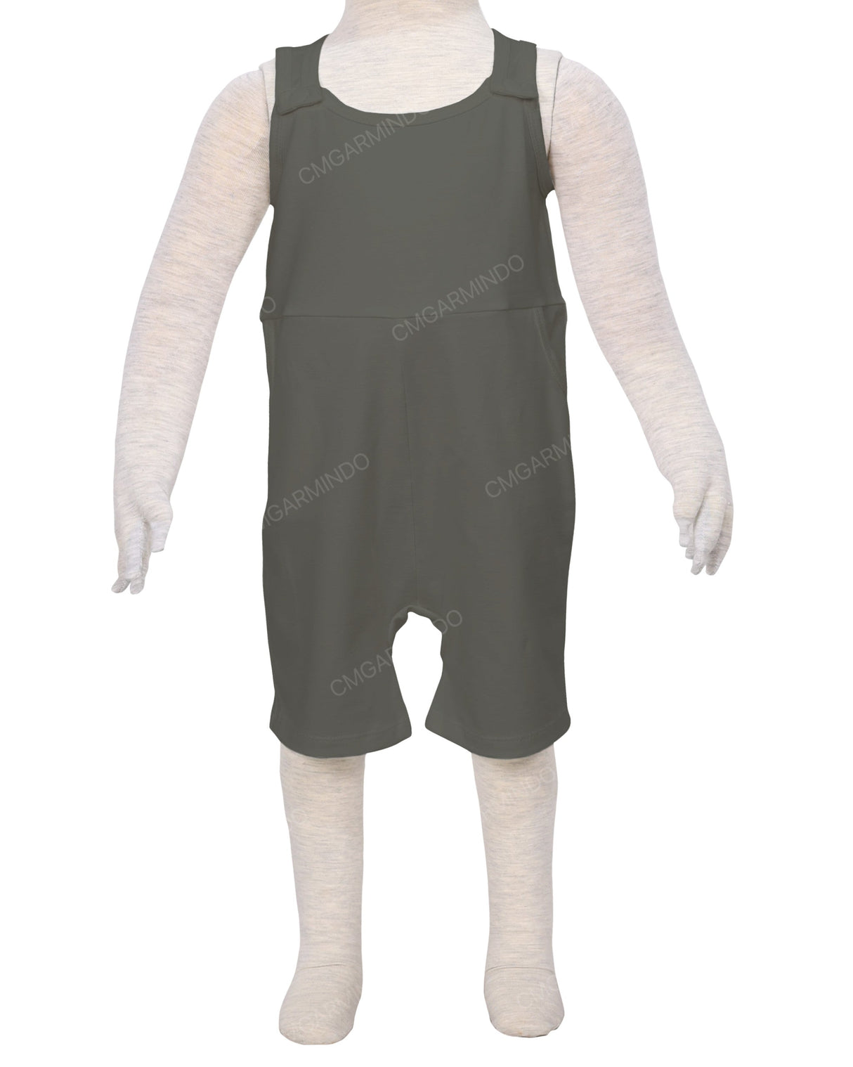 Button Overall Romper