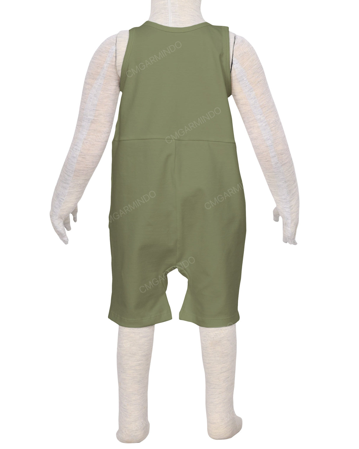 Button Overall Romper