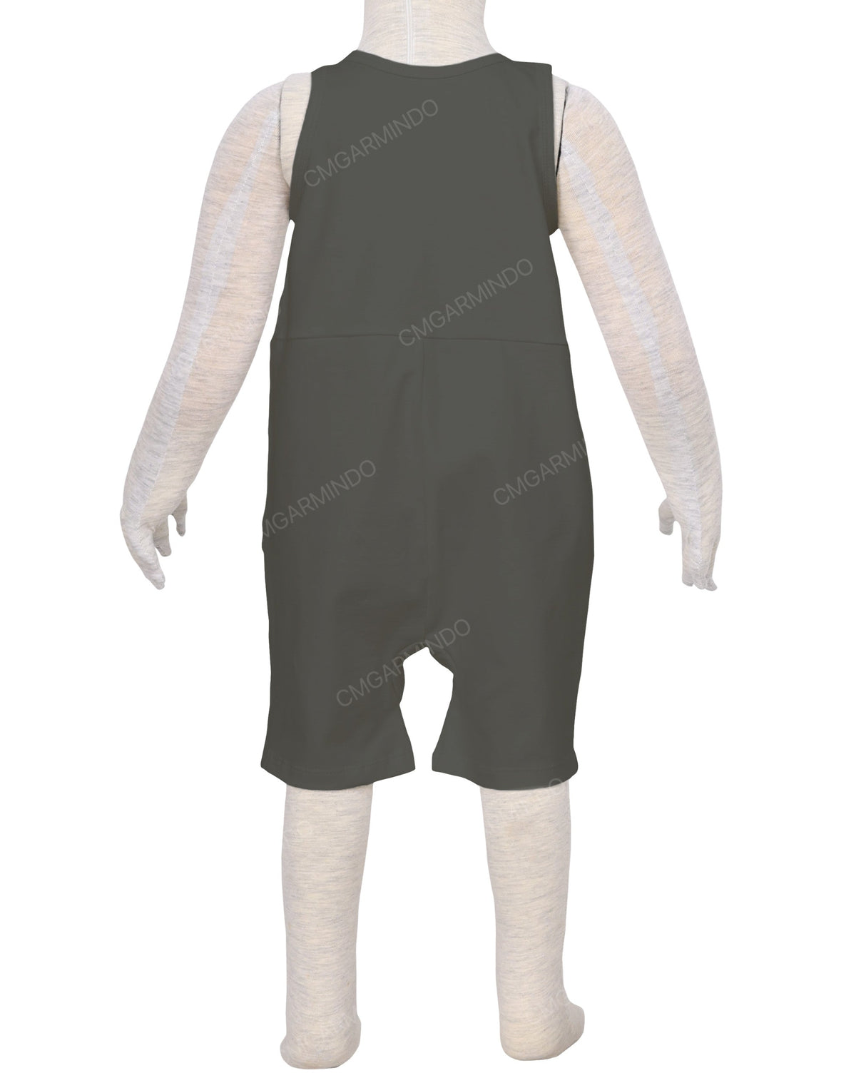 Button Overall Romper