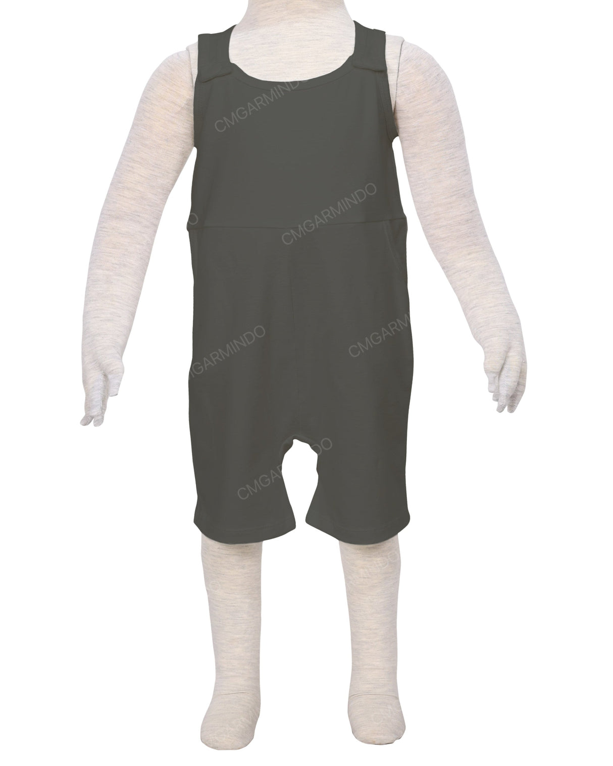 Button Overall Romper