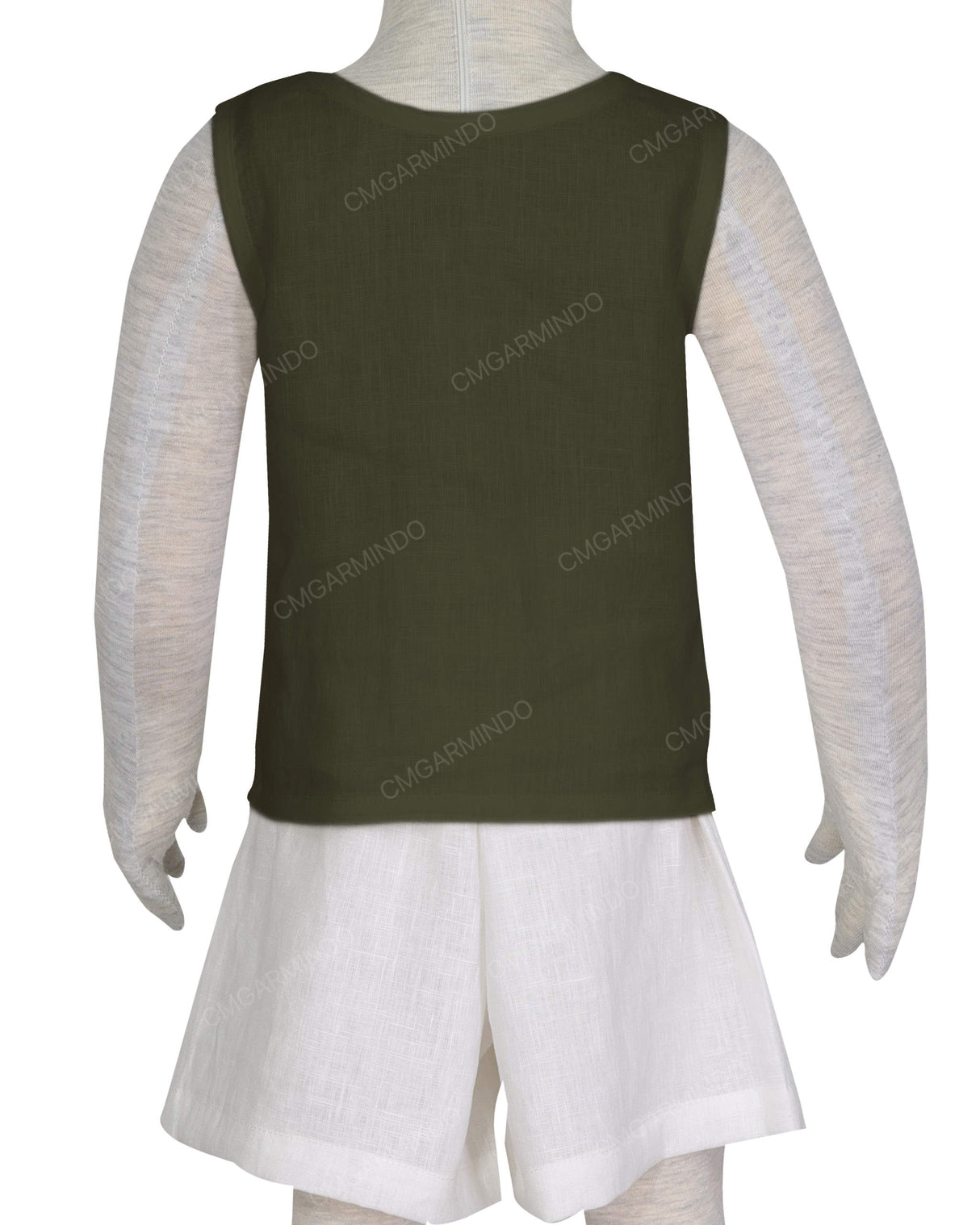 Button Shoulder Tank Top