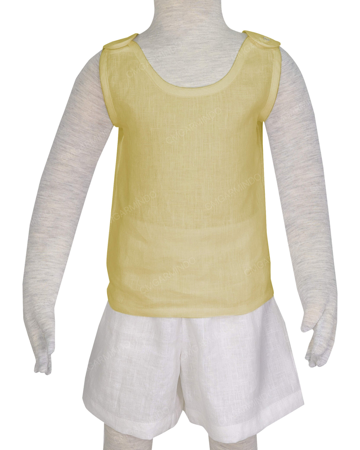 Button Shoulder Tank Top