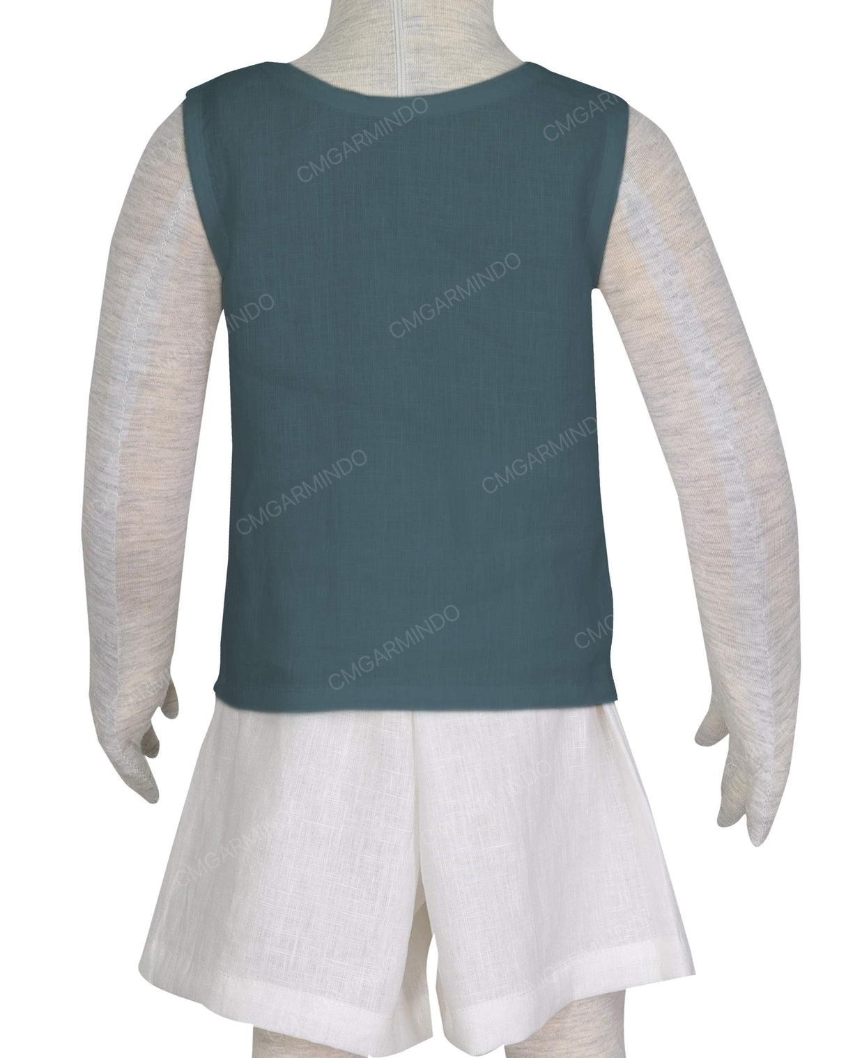 Button Shoulder Tank Top