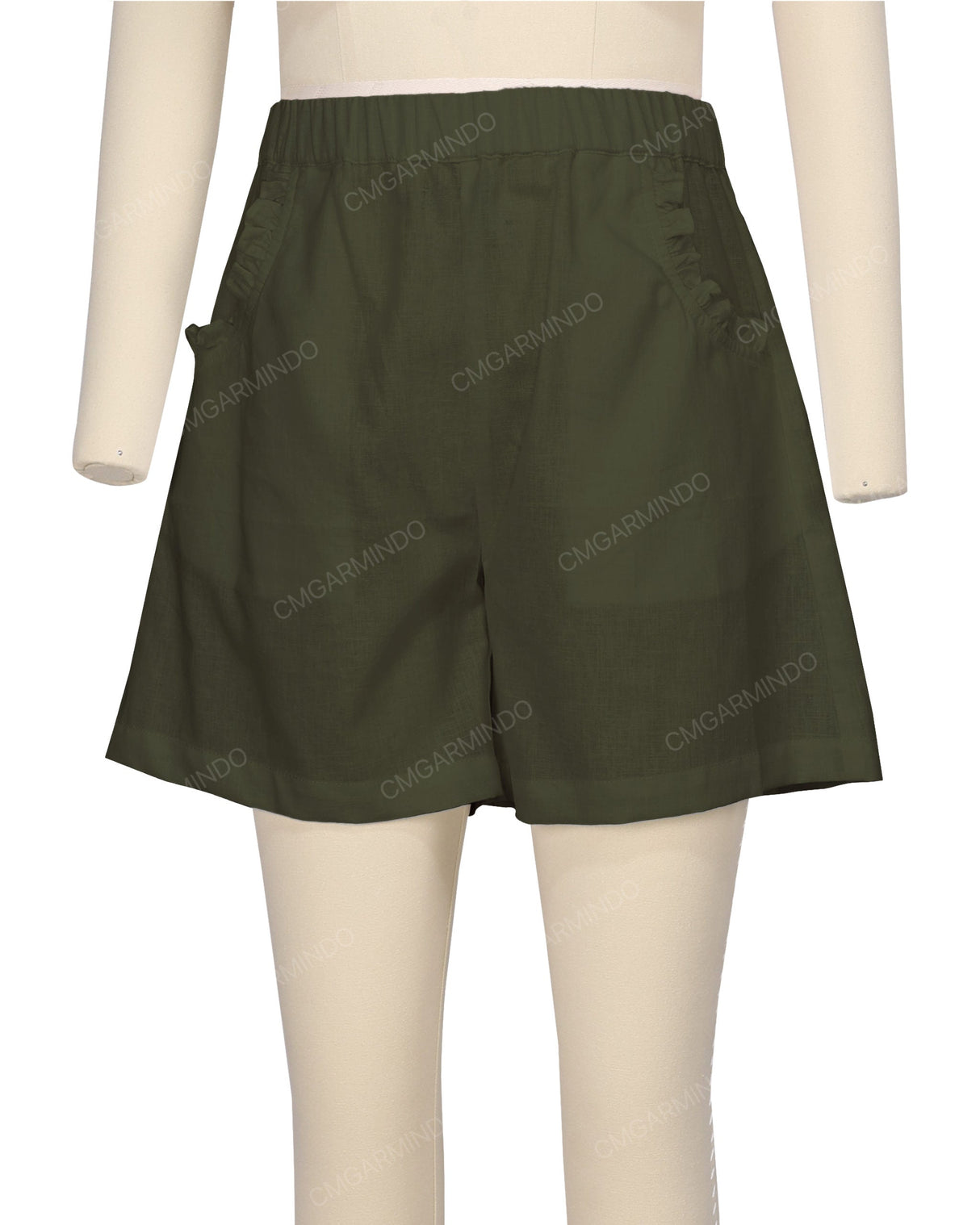 Ruffle Pocket Shorts