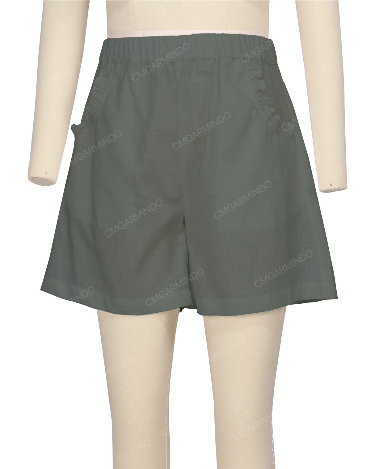 Ruffle Pocket Shorts