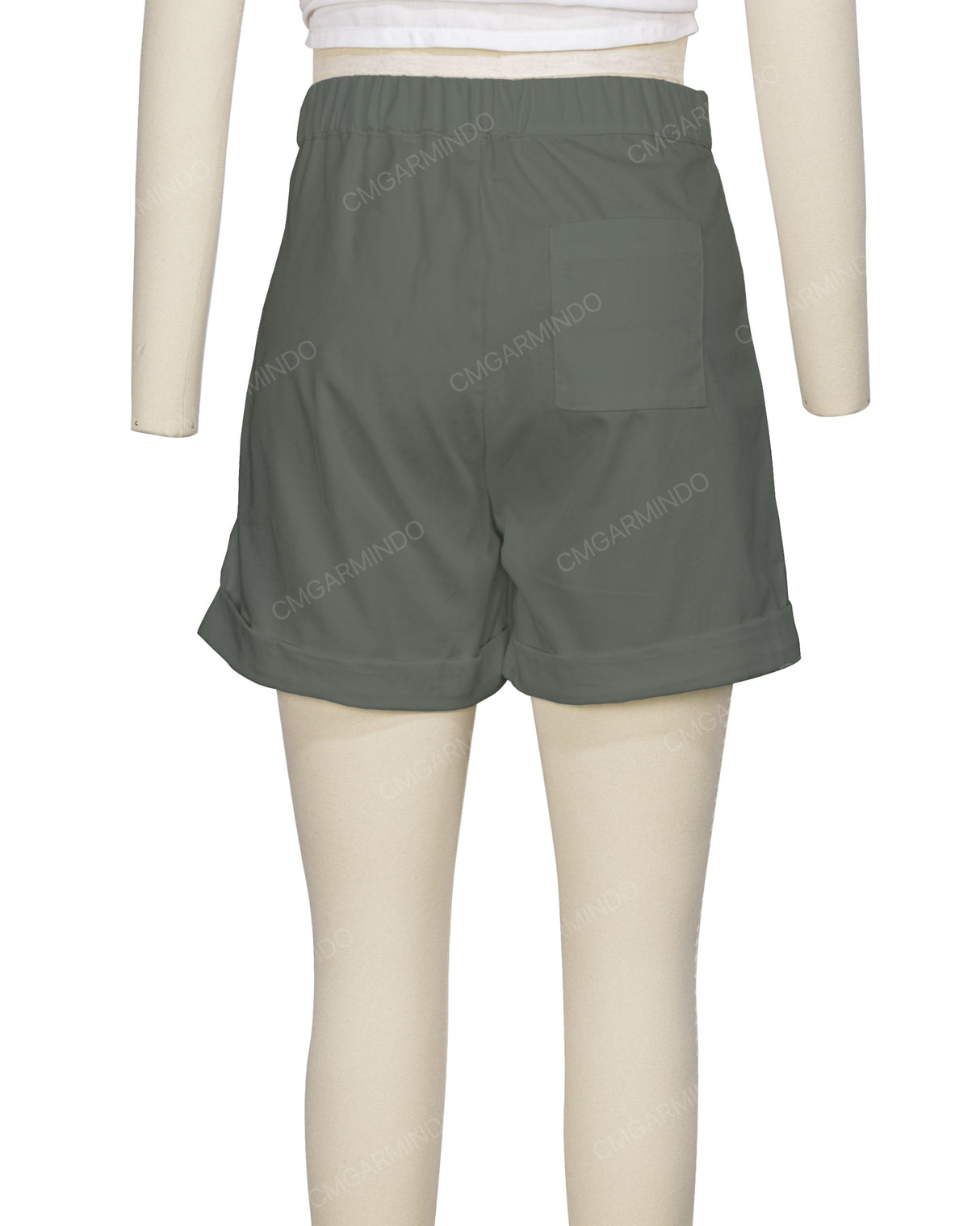 Cuffed Hem Shorts