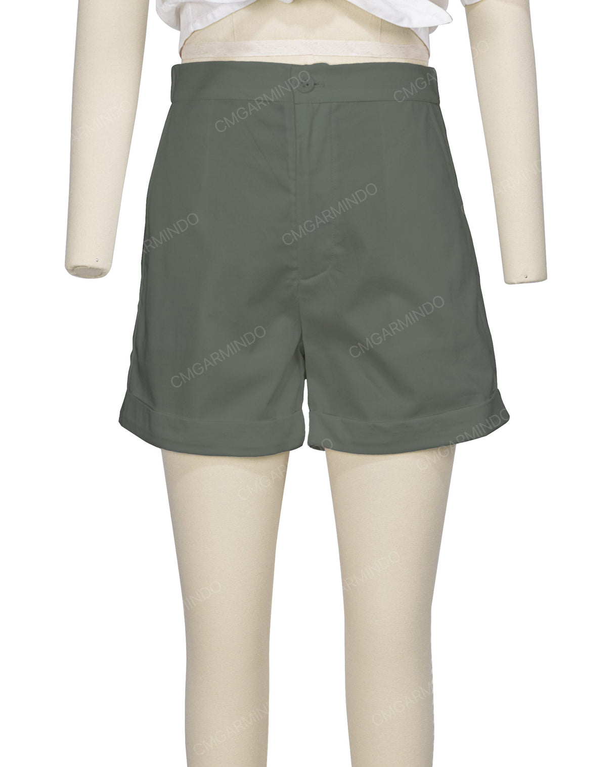 Cuffed Hem Shorts