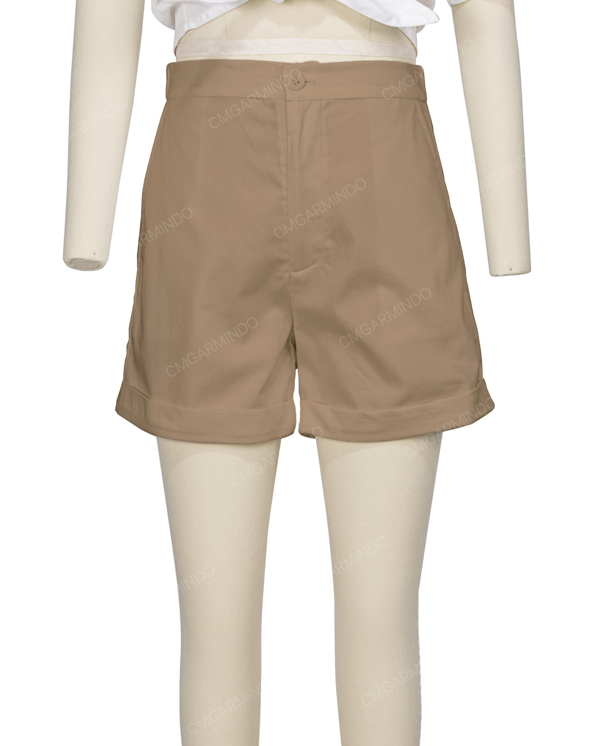 Cuffed Hem Shorts