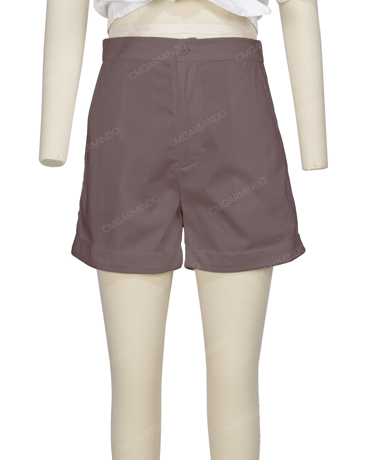 Cuffed Hem Shorts