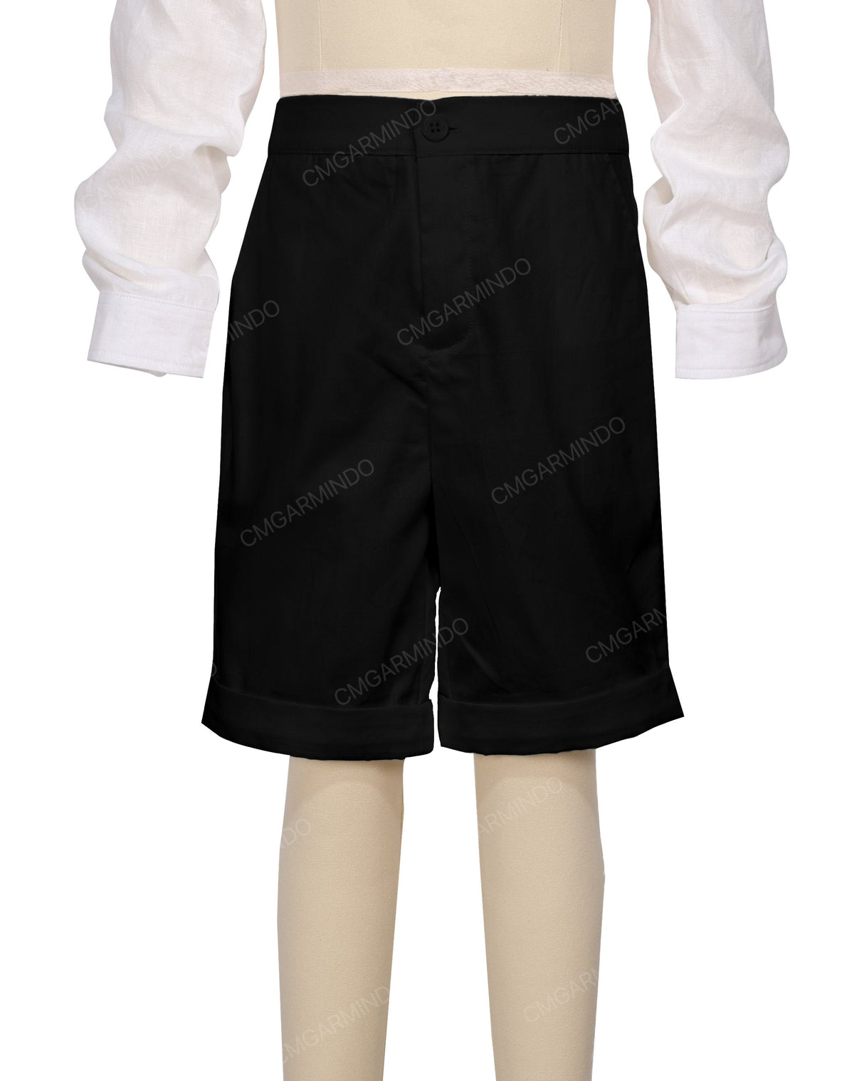 Cuffed Hem Walking Shorts