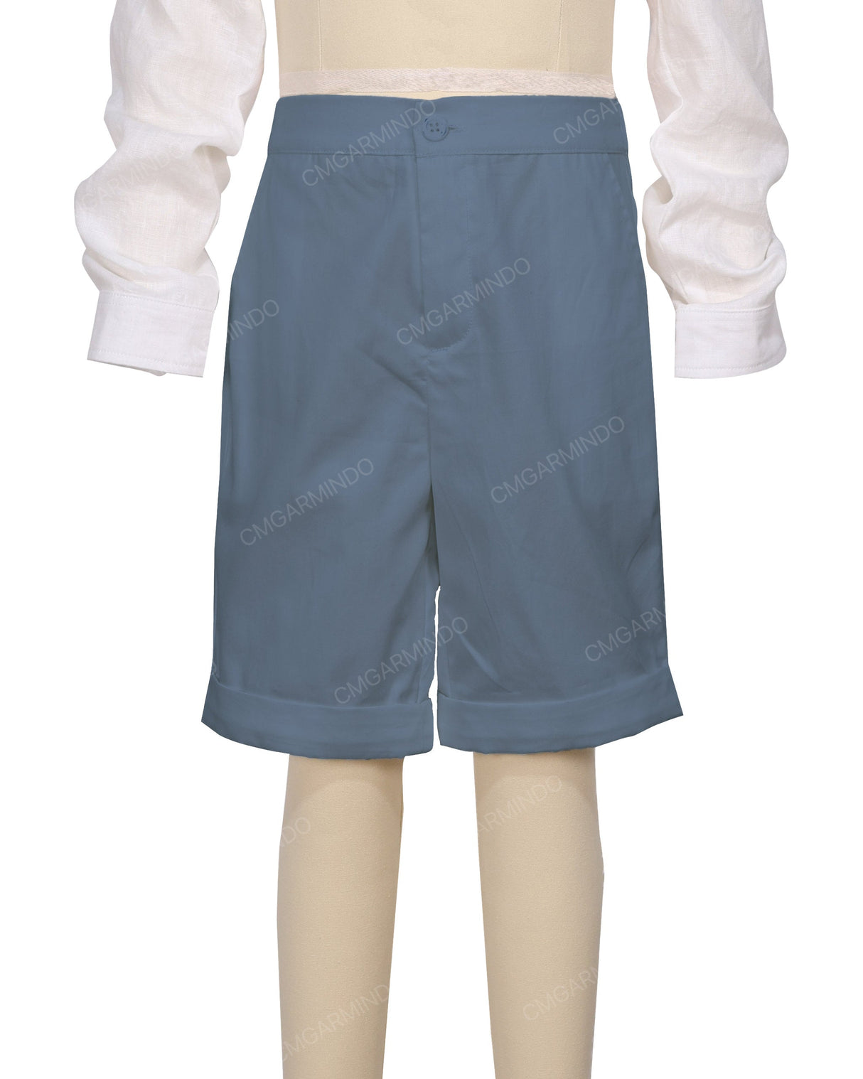 Cuffed Hem Walking Shorts