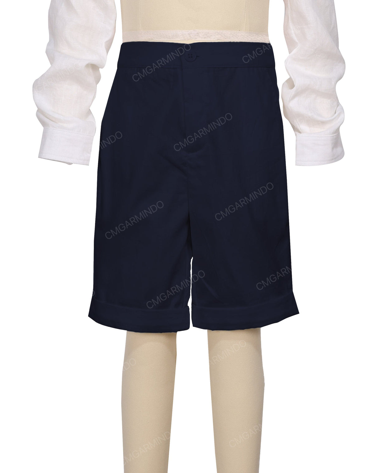 Cuffed Hem Walking Shorts