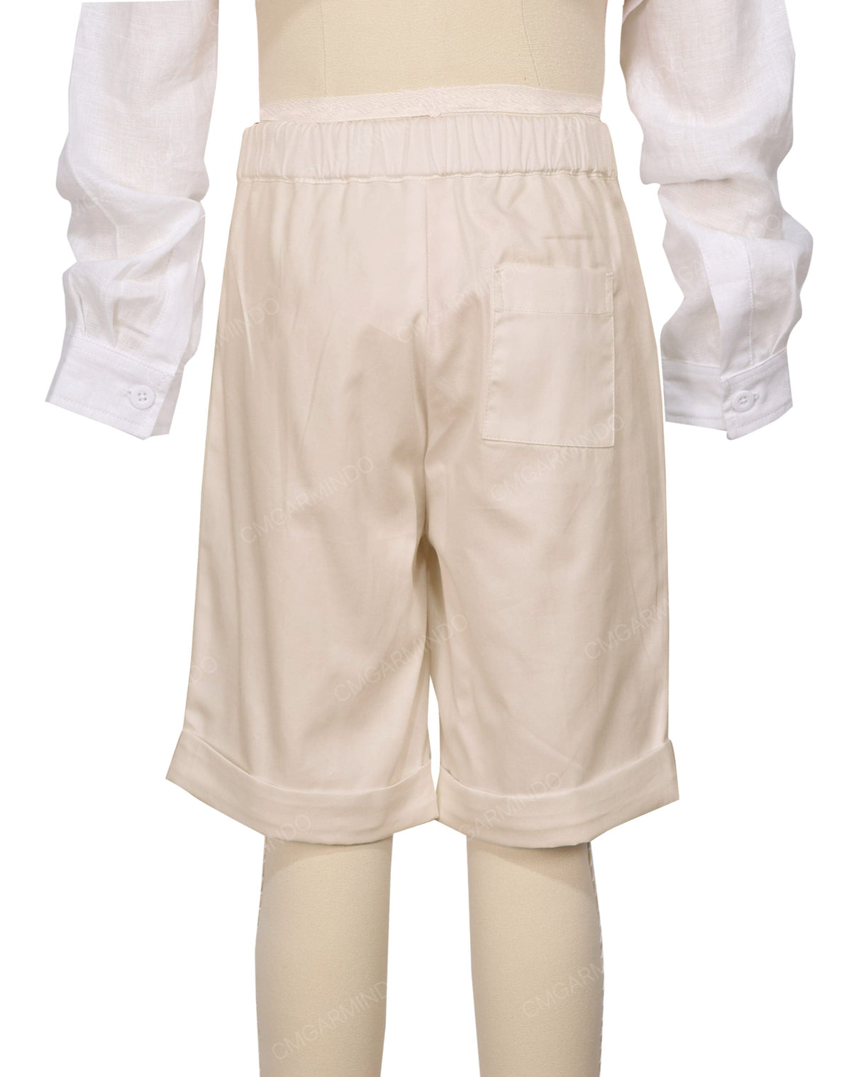 Cuffed Hem Walking Shorts