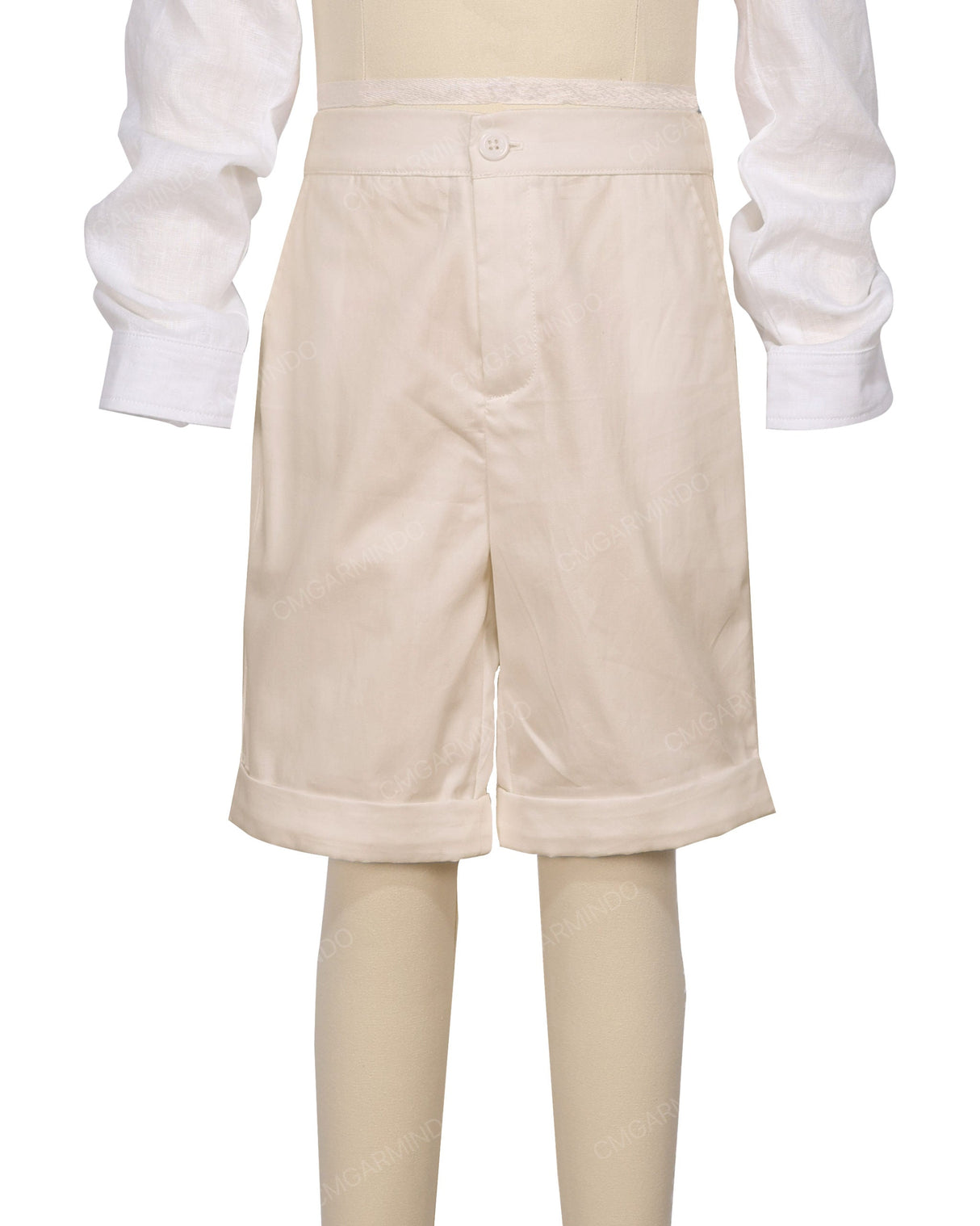 Cuffed Hem Walking Shorts