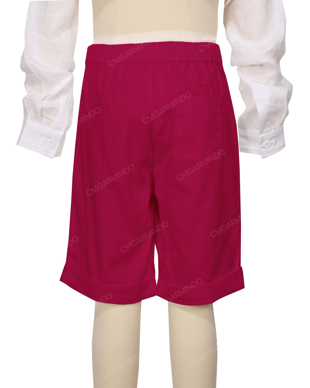 Cuffed Hem Walking Shorts