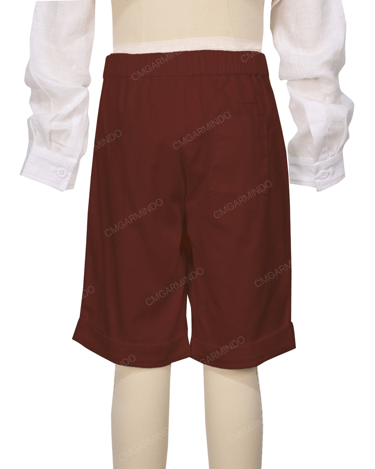 Cuffed Hem Walking Shorts