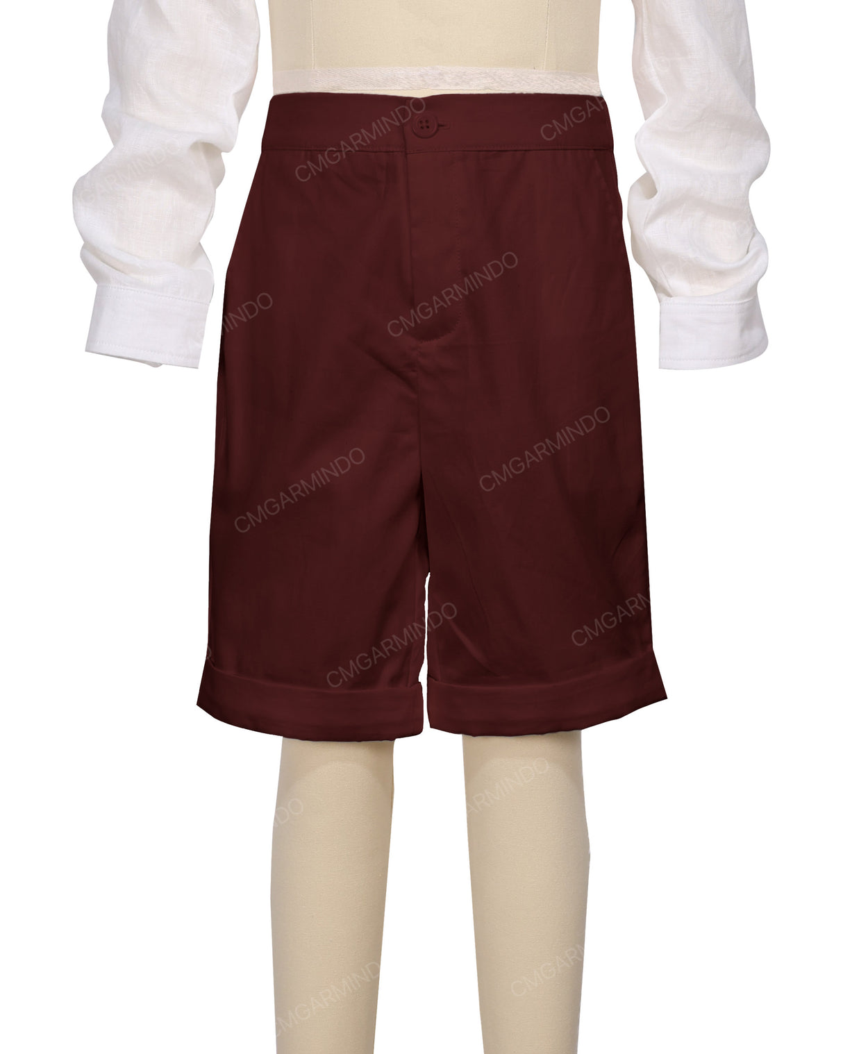 Cuffed Hem Walking Shorts