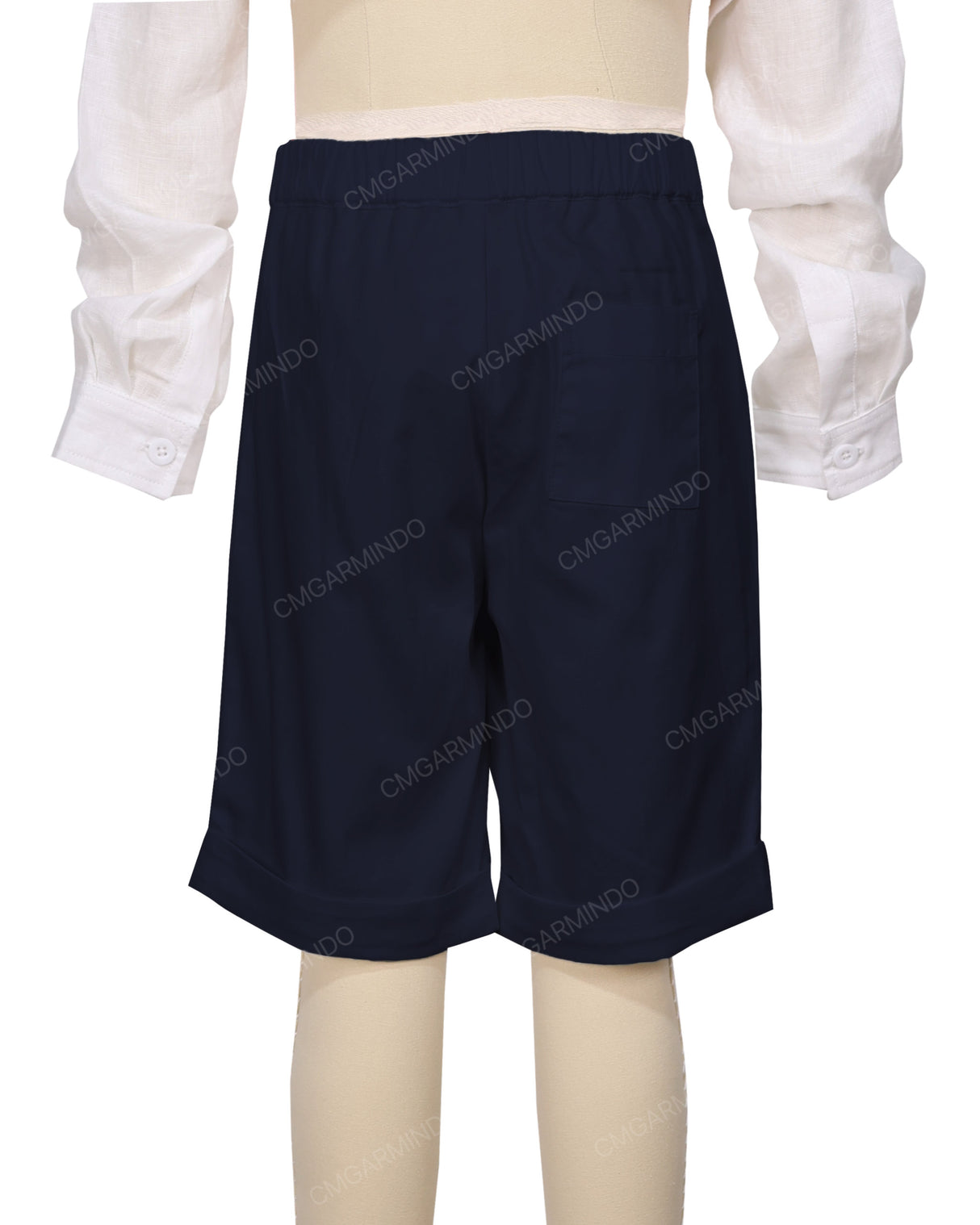Cuffed Hem Walking Shorts