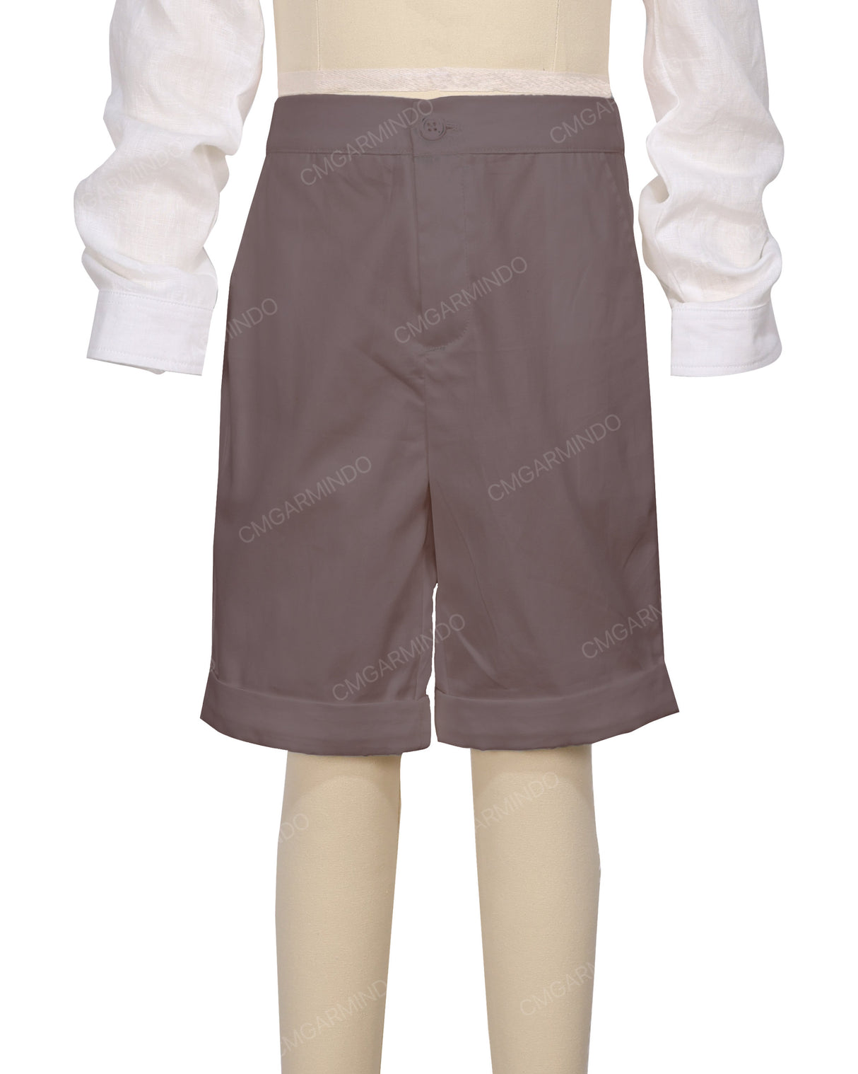Cuffed Hem Walking Shorts