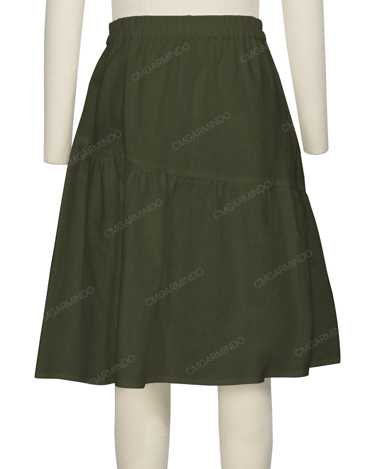 Asymmetrical Ruffle Skirt