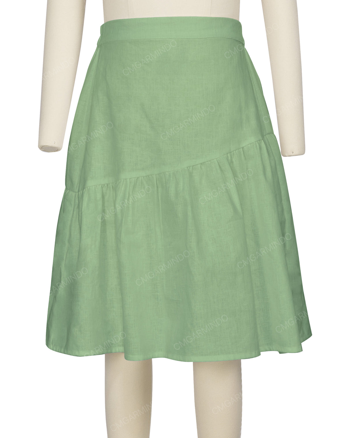 Asymmetrical Ruffle Skirt