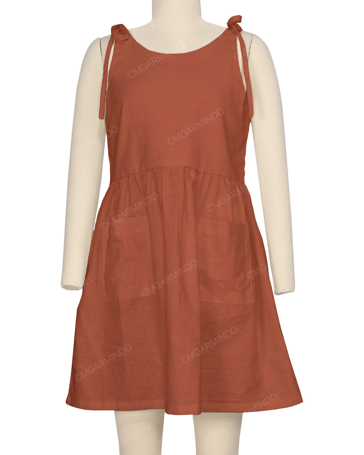 Tie Shoulder Mini Dress